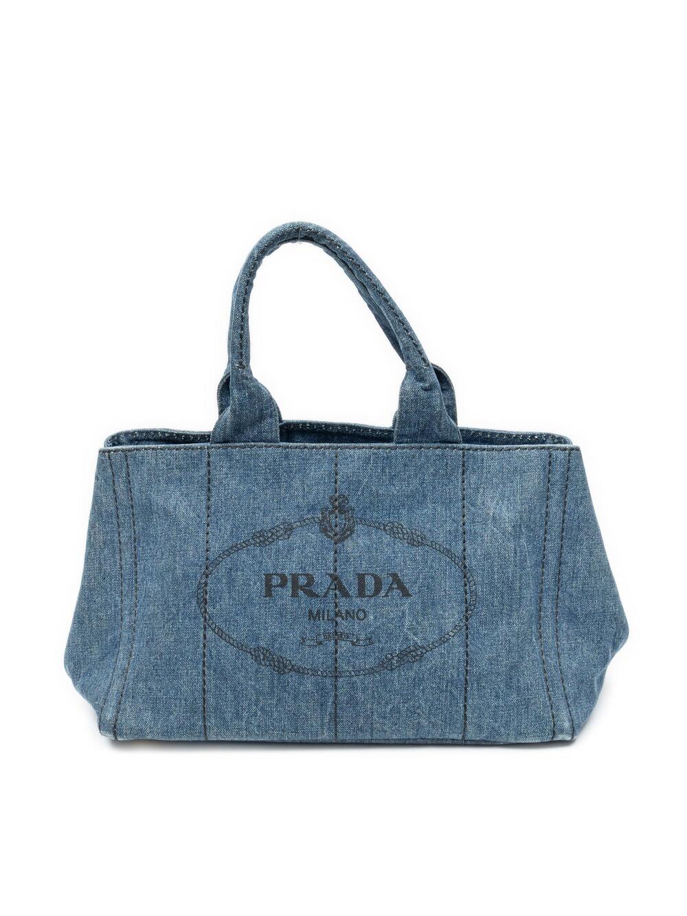 Prada Canapa Tote Denim Large #376654P84B